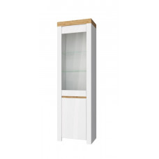 TAURUS Шкаф с витриной 1V1D (60,2x203,4x35,7 см)