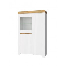 TAURUS Шкаф с витриной 1V2D (96,2x153x35,7 см)