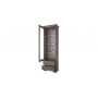 Шкаф с витриной 1V2S TIFFANY, цвет Орех элия темный (ШхВхГл): 690х2121х399 мм