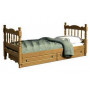 Односпальная кровать Алёнка из массива сосны с ящиками (с/м - 1890х800 мм)