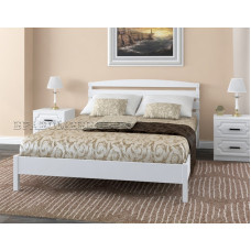 Кровать Камелия-1 из массива сосны (Белый Античный) Цена от 13800 руб.