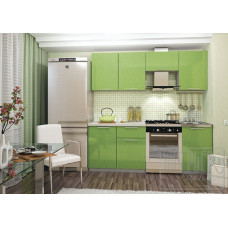 Кухня София 2,1 м Фасады Зелёный металлик