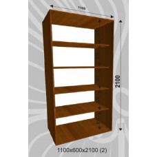 Бельевой шкаф-купе 1100х600х2100 (наполнение 2)