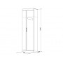 Макси Мини-стенка со шкафом Дуб Сонома/Имбирь (2450х470х2020 мм)